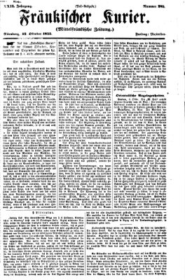 Fränkischer Kurier Freitag 12. Oktober 1855