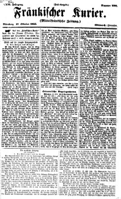 Fränkischer Kurier Mittwoch 17. Oktober 1855