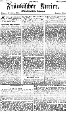 Fränkischer Kurier Samstag 27. Oktober 1855