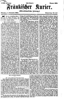 Fränkischer Kurier Donnerstag 1. November 1855