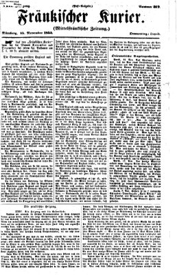 Fränkischer Kurier Donnerstag 15. November 1855