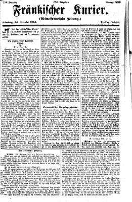 Fränkischer Kurier Freitag 30. November 1855