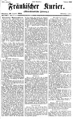 Fränkischer Kurier Montag 10. Dezember 1855