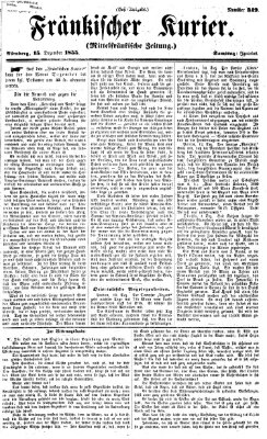 Fränkischer Kurier Samstag 15. Dezember 1855