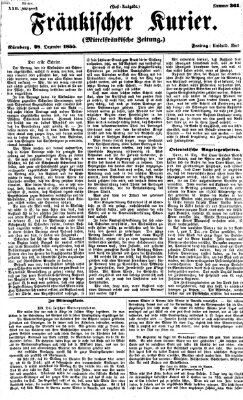 Fränkischer Kurier Freitag 28. Dezember 1855