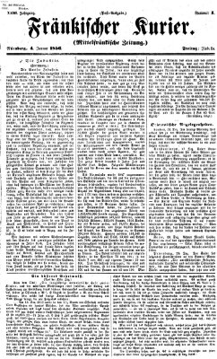 Fränkischer Kurier Freitag 4. Januar 1856