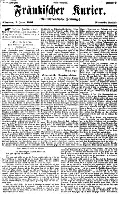 Fränkischer Kurier Mittwoch 9. Januar 1856