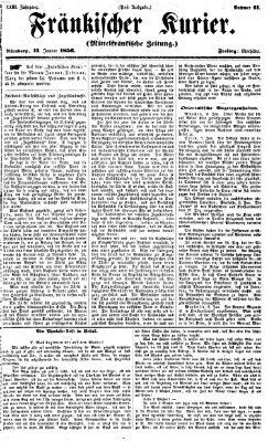 Fränkischer Kurier Freitag 11. Januar 1856