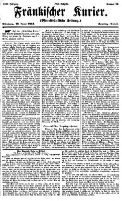 Fränkischer Kurier Samstag 12. Januar 1856