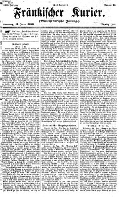 Fränkischer Kurier Montag 14. Januar 1856