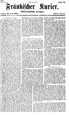 Fränkischer Kurier Dienstag 22. Januar 1856