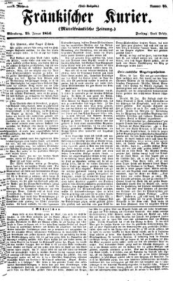 Fränkischer Kurier Freitag 25. Januar 1856