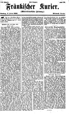 Fränkischer Kurier Mittwoch 6. Februar 1856