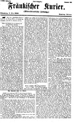 Fränkischer Kurier Samstag 8. März 1856