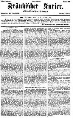 Fränkischer Kurier Freitag 21. März 1856