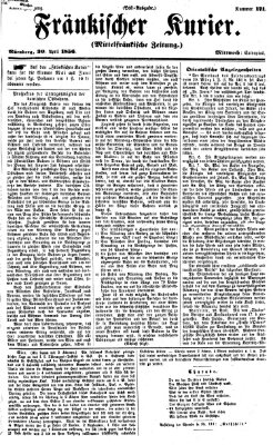 Fränkischer Kurier Mittwoch 30. April 1856