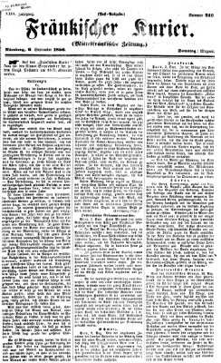 Fränkischer Kurier Samstag 6. September 1856