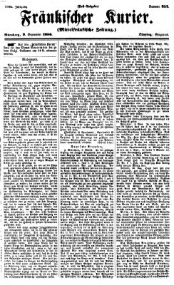 Fränkischer Kurier Dienstag 9. September 1856