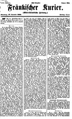 Fränkischer Kurier Freitag 12. September 1856