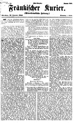 Fränkischer Kurier Sonntag 14. September 1856