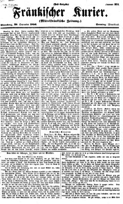 Fränkischer Kurier Sonntag 28. September 1856