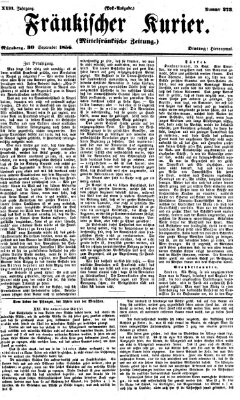 Fränkischer Kurier Dienstag 30. September 1856