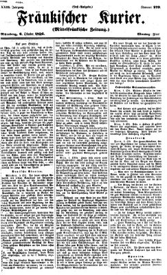 Fränkischer Kurier Montag 6. Oktober 1856