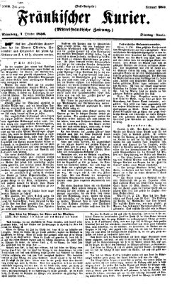 Fränkischer Kurier Dienstag 7. Oktober 1856