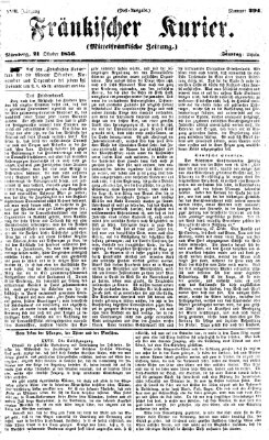 Fränkischer Kurier Dienstag 21. Oktober 1856