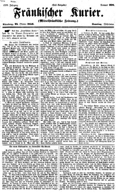 Fränkischer Kurier Samstag 25. Oktober 1856