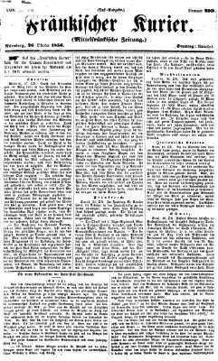 Fränkischer Kurier Sonntag 26. Oktober 1856