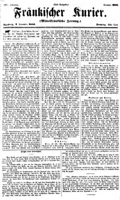 Fränkischer Kurier Sonntag 2. November 1856