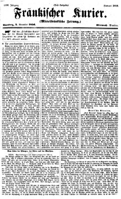 Fränkischer Kurier Mittwoch 5. November 1856