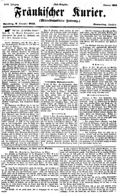 Fränkischer Kurier Donnerstag 6. November 1856