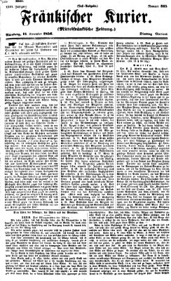 Fränkischer Kurier Dienstag 11. November 1856