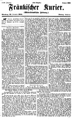 Fränkischer Kurier Dienstag 25. November 1856