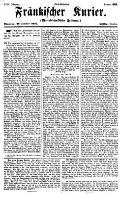 Fränkischer Kurier Freitag 28. November 1856