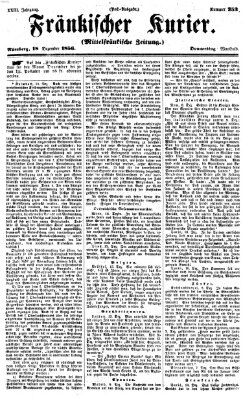 Fränkischer Kurier Donnerstag 18. Dezember 1856