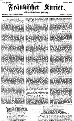 Fränkischer Kurier Dienstag 23. Dezember 1856