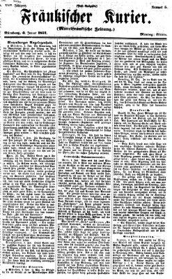 Fränkischer Kurier Montag 5. Januar 1857