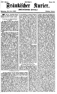 Fränkischer Kurier Dienstag 24. Februar 1857