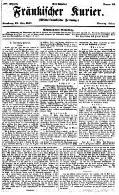 Fränkischer Kurier Sonntag 29. März 1857