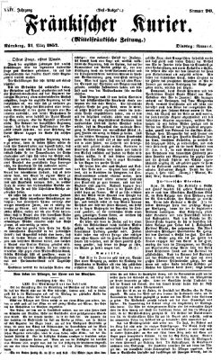 Fränkischer Kurier Dienstag 31. März 1857