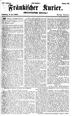 Fränkischer Kurier Freitag 3. April 1857