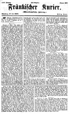 Fränkischer Kurier Freitag 17. April 1857