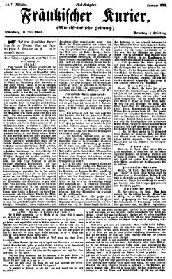 Fränkischer Kurier Sonntag 3. Mai 1857