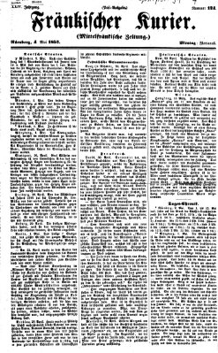 Fränkischer Kurier Montag 4. Mai 1857