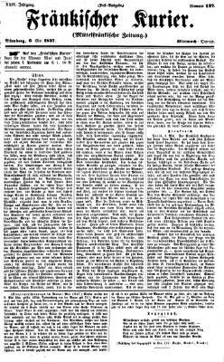 Fränkischer Kurier Mittwoch 6. Mai 1857