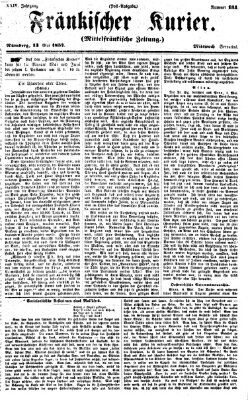 Fränkischer Kurier Mittwoch 13. Mai 1857