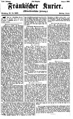 Fränkischer Kurier Freitag 15. Mai 1857